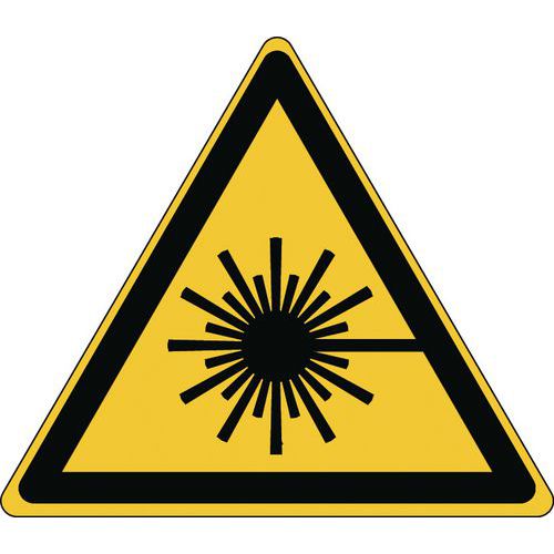 Warnschild - Laserstrahlung - steif