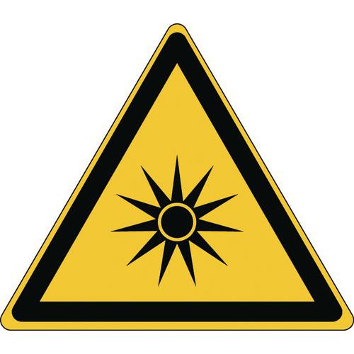 Warnschild - Optische Strahlung - steif