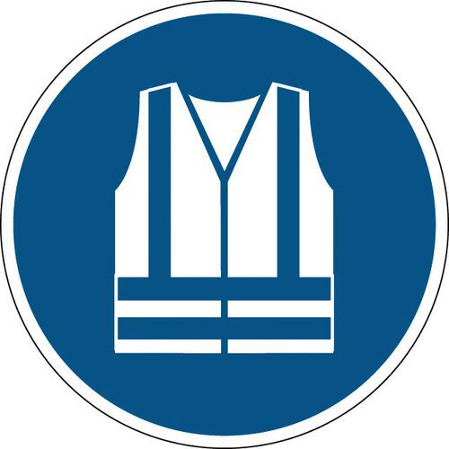Gebotsschild - Warnweste benutzen - steif Gebotsschild - Warnweste benutzen - steif