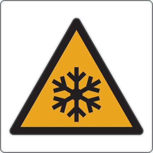 Warnschild - Niedrige Temperaturen und Frost - Aluminium