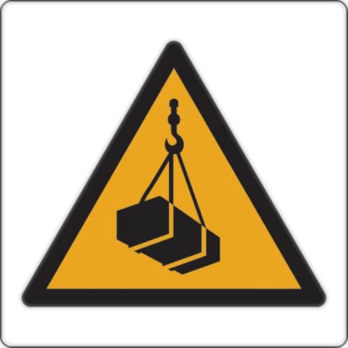 Panneau danger - Charges en suspension - Aluminium