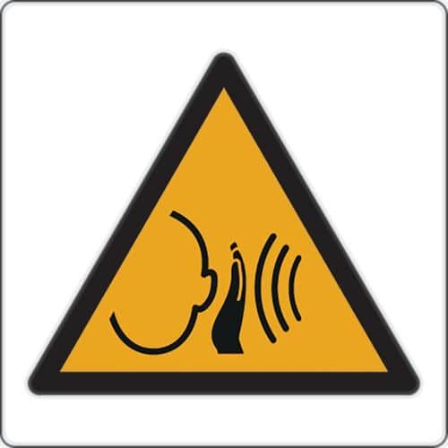Warnschild - Unvermitteltes lautes Geräusch - Aluminium