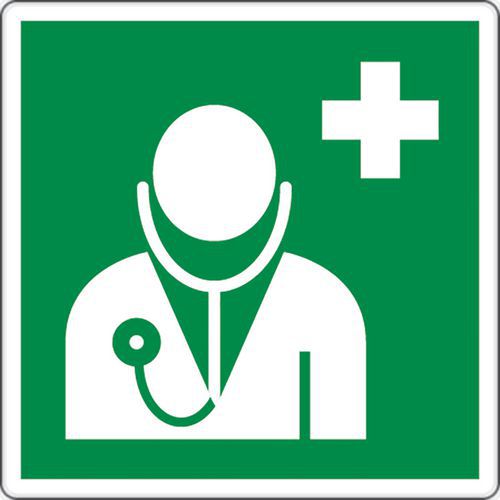 Hinweisschild - Arzt - Aluminium Hinweisschild - Arzt - Aluminium