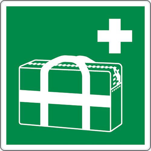 Panneau secours - Trousse médicale d'urgence - Aluminium