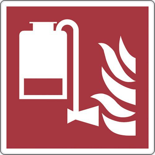 Brandschutzschild - Tragbare Schaumlöscheinheit - Aluminium