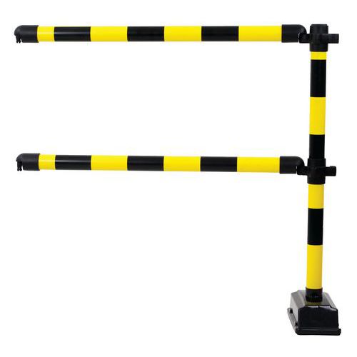 Express-Barriere 1 Schranke 1 Meter auf beschwertem Sockel - Zusätzliche Barriere Express-Barriere 1 Schranke 1 Meter auf beschwertem Sockel - Zusätzliche Barriere