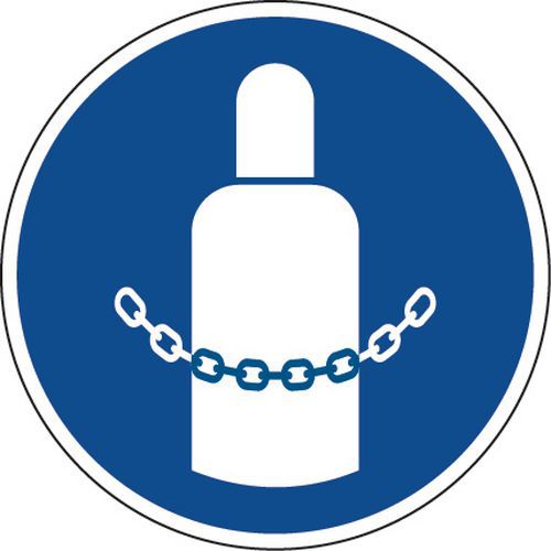 Panneau obligation - Fixer les bouteilles - Aluminium