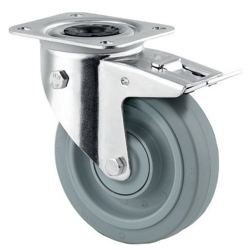 Lenkrolle mit Befestigungsplatte - Tragkraft 250 kg Lenkrolle mit Befestigungsplatte - Tragkraft 250 kg