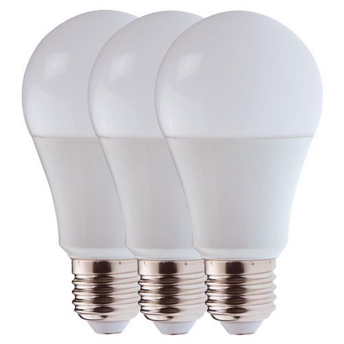 Pack de 3 ampoules LED standard E27 9W - Velamp Pack de 3 ampoules LED standard E27 9W - Velamp