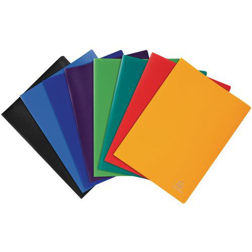 Protège-documents polypropylène opaque souple 200 vues - Coloris assortis - Lot de 8