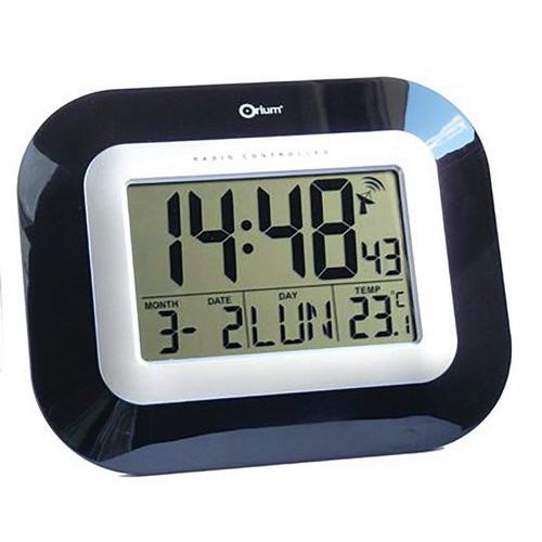 Digitale Funk-Wanduhr MSF lackiert - Orium
