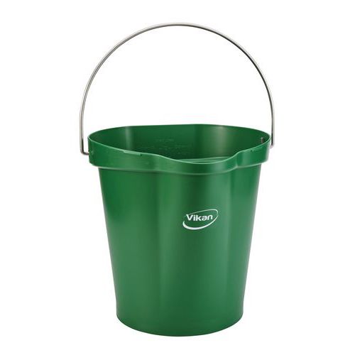 Seau alimentaire gradué avec bec verseur - 12 L