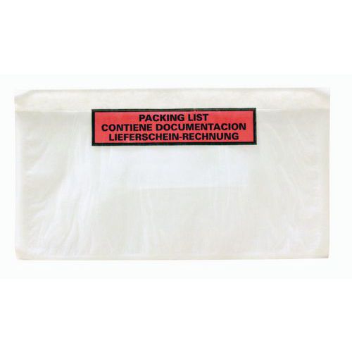 Dokumentenumschlag Eco-List - „Packing list - Contiene documentacion - Lieferschein/Rechnung“