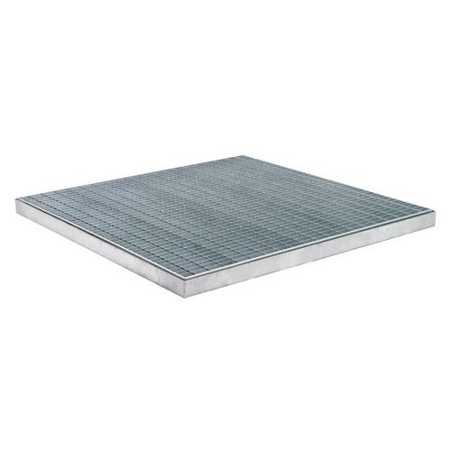 Bodenplatte mit Gitterrost - Fassungsvermögen 100 L