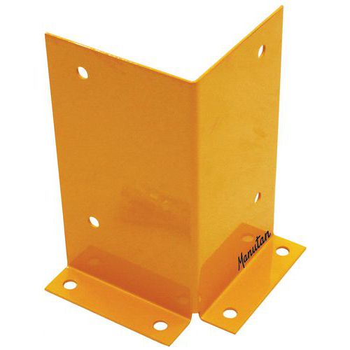 Schutz für Regalfüsse - Manutan, Werkstoff: Stahl, Farbe: Orange, Typ: L-Profil, Breite: 150 mm, Stärke: 5 mm