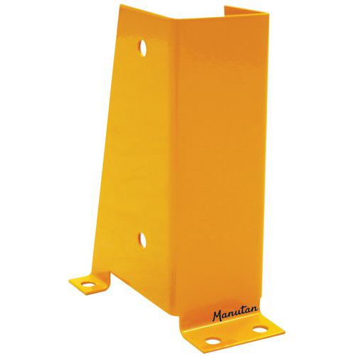 Schutz für Regalfüsse - Manutan, Werkstoff: Stahl, Farbe: Orange, Typ: U-Profil, Breite: 122 mm, Stärke: 5 mm