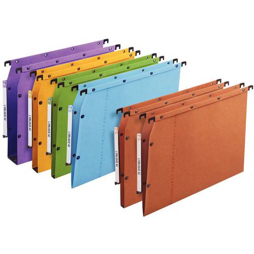 Dossier suspendu kraft à boutons-pression ultimate - Pour armoire - Fond 15 mm