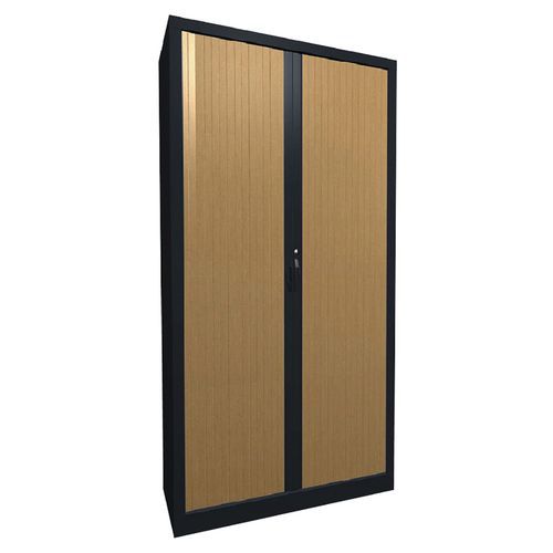 Metallschrank mit PVC-Rollläden mit beschichteten Lamellen, Höhe 198 cm - Acial