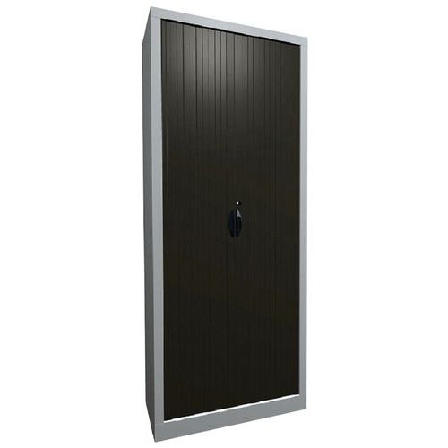 Metallschrank mit PVC-Rollläden mit beschichteten Lamellen, Höhe 198 cm - Acial