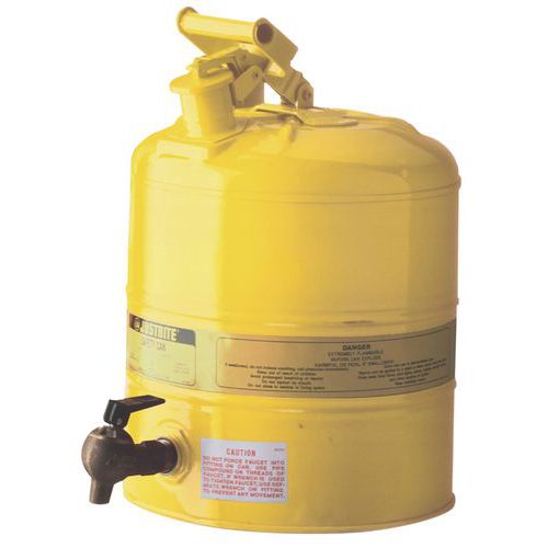 Bidon de sécurité avec robinet - Capacité 19 L Bidon de sécurité avec robinet - Capacité 19 L