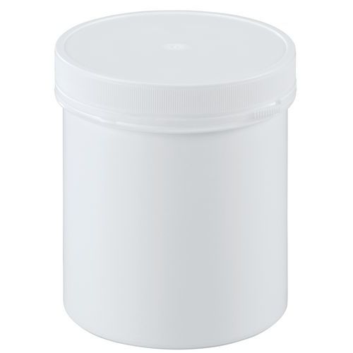 Pot plastique à couvercle vissant et inviolable