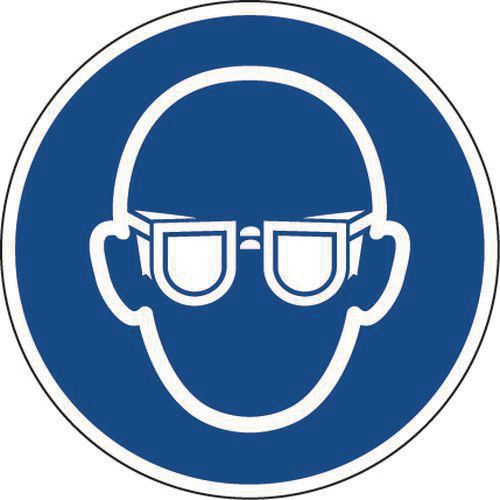 Panneau obligation - Lunettes de protection obligatoires - Manutan Expert Panneau obligation - Lunettes de protection obligatoires - Manutan Expert