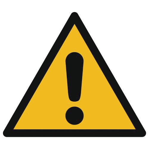 Warnschild ‑ Allgemeines Warnzeichen - Selbstklebend - Manutan Warnschild ‑ Allgemeines Warnzeichen - Selbstklebend - Manutan