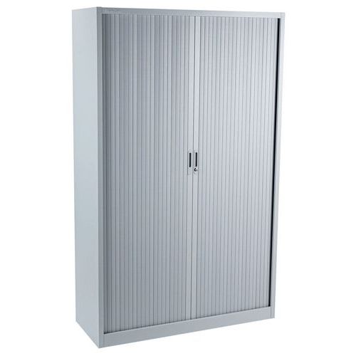 Hoher Rollladenschrank, einfarbig - Manutan Orel