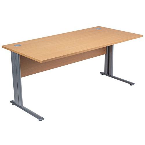 Bureau droit - Hêtre - Manutan Expert Bureau droit - Hêtre - Manutan Expert