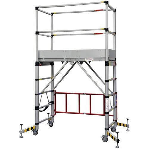 Kompaktes Fahrgerüst Aluminium Teletower - Duarib