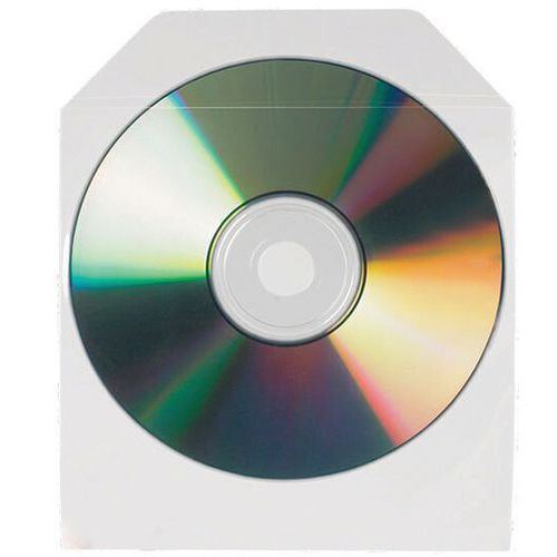 Nicht selbstklebende Klarsichthülle mit Klappe für CD/DVD - Djois Made By Tarifold