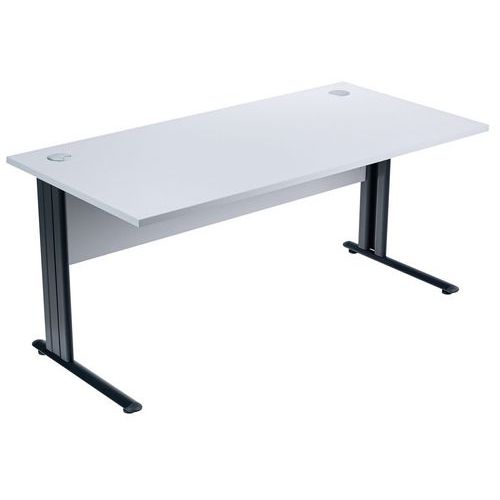 Bureau droit - Gris clair - Manutan Expert Bureau droit - Gris clair - Manutan Expert
