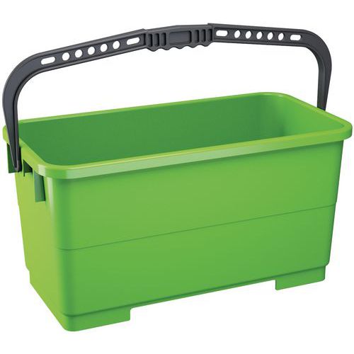Seau rectangulaire pour vitre - 22 L - Manutan Seau rectangulaire pour vitre - 22 L - Manutan