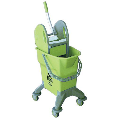 Seau roulant avec presse à machoires - 25 L - Manutan Seau roulant avec presse à machoires - 25 L - Manutan