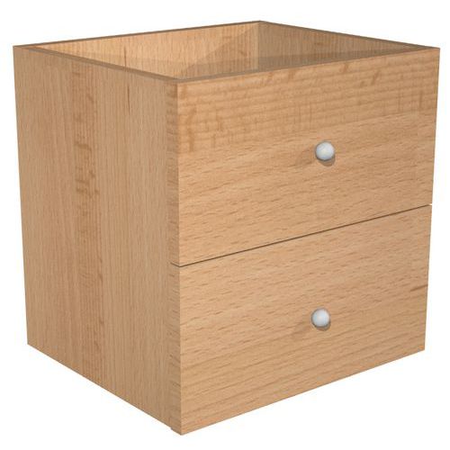 Tiroir pour meuble de rangement Maxicube - Lot de 2 - Artarredi Tiroir pour meuble de rangement Maxicube - Lot de 2 - Artarredi