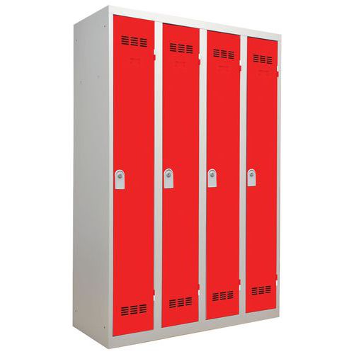 Vestiaire industrie propre - Largeur 300 mm - 4 colonnes - Vinco