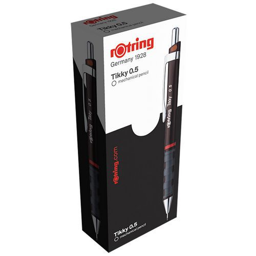 Boîte de 12 porte-mines rOtring® Tikky II - Corps Noir - rOtring®