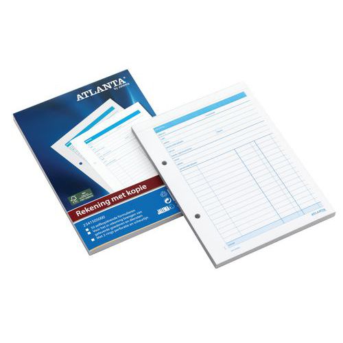 Durchschreibender Rechnungsblock, A5 - 50 Blatt in zweifacher Ausfertigung