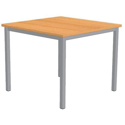 Gerader Schreibtisch Combi-Classic - Buche - festes Untergestell
