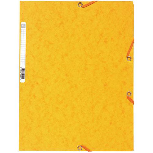 Mappe mit 3 Klappen und Gummizug, glänzende Karte 400G/M2 - A4 - Exacompta