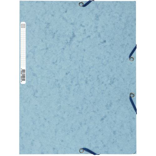 Mappe mit 3 Klappen und Gummizug, glänzende Karte 400G/M2 - A4 - Exacompta