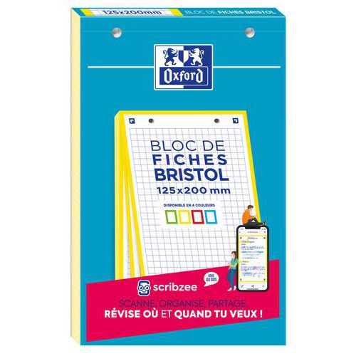 Block Oxford 125x200, 30 Blatt mit Lochung Q5/5 - Oxford