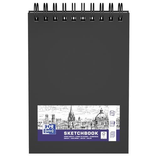 Sketchbook Oxford Art integral 100p 100g noir - Oxford