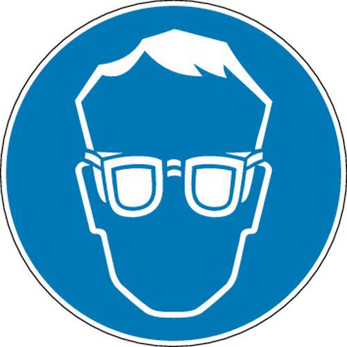 Gebotsschild - „Schutzbrille tragen“ - starr