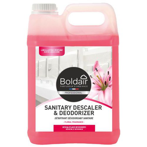 Entkalkungsm./Desodorant f. Sanitärräume, Floral 5 L Boldair