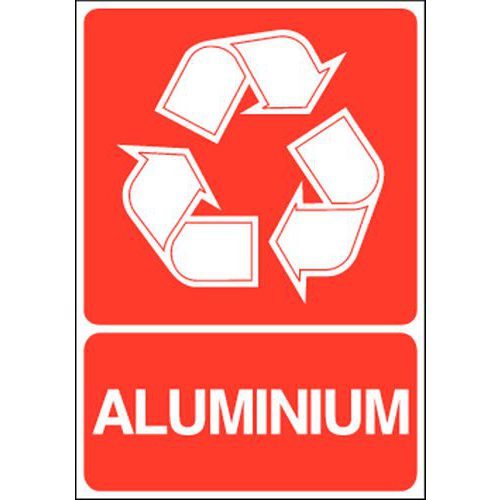 Panneau de signalisation pour tri sélectif - Aluminium