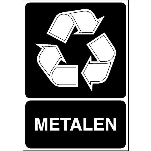 Panneau de signalisation pour tri sélectif - Metal