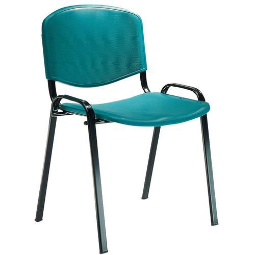 Chaise 4 pieds en polypropylène - Structure noire - Sokoa Chaise 4 pieds en polypropylène - Structure noire - Sokoa
