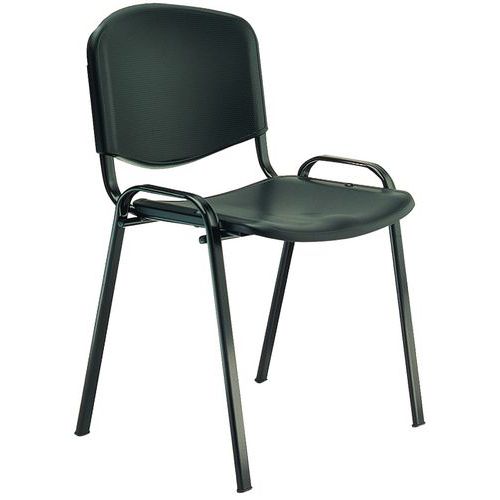 Chaise 4 pieds en polypropylène - Structure noire - Sokoa Chaise 4 pieds en polypropylène - Structure noire - Sokoa