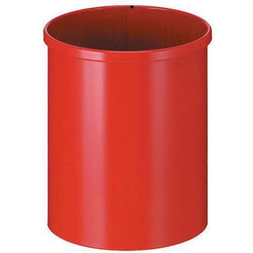 Runder Abfallbehälter aus Metall – 30 l